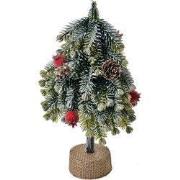 Clayre & Eef Kerstdecoratie Kerstboom 12x12x24 cm Groen Kunststof