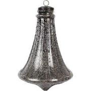 Clayre & Eef Kerstbal Ø 21x31 cm Zwart Glas