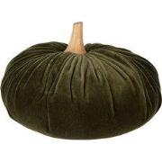 Clayre & Eef Decoratie Pompoen Ø 25x16 cm Groen Polyester