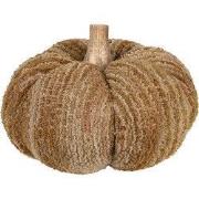 Clayre & Eef Decoratie Pompoen Ø 20x14 cm Bruin Polyester