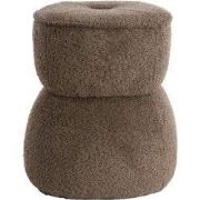 Light & Living - Poef LEYLA - Ø40x46cm - Bruin