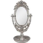 Clayre & Eef Tafelspiegel 17x13x30 cm Zilverkleurig Polyresin