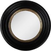 Clayre & Eef Spiegel Ø 31 cm Zwart Polyresin
