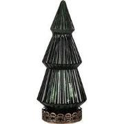 Clayre & Eef Kerstdecoratie met LED-verlichting Kerstboom Ø 7x16 cm Gr...