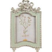 Clayre & Eef Fotolijst 10x15 cm Groen Polyresin