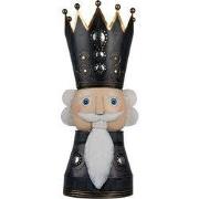 Clayre & Eef Kerstdecoratie Notenkraker 68 cm Grijs Metaal