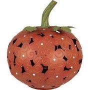 Clayre & Eef Decoratie met LED Pompoen Ø 34x38 cm Oranje Metaal