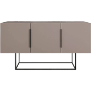 Buffet 3 deuren en metalen poten Titan - L150 cm