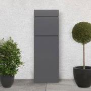 Vrijstaande brievenbus tot DIN A4 115 cm hoog antraciet roestvrij staa...