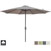 Kopu® Madrid 350 cm Grote Parasol Rond met Beschermhoes - Taupe