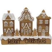 Clayre & Eef Gingerbread house 13x4x10 cm Bruin Polyresin