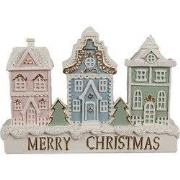 Clayre & Eef Gingerbread house 13x4x10 cm Wit Polyresin