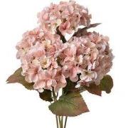 Clayre & Eef Kunstbloem Hortensia 44 cm Roze Kunststof