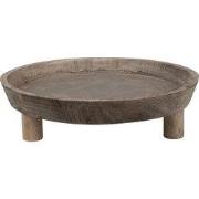 Clayre & Eef Decoratie schaal Ø 26x7 cm Bruin Hout