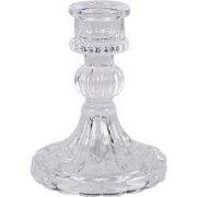 Clayre & Eef Kandelaar Ø 8x11 cm Transparant Glas