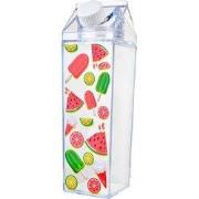 Clayre & Eef Drinkfles 500 ml Transparant Kunststof IJsjes