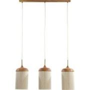 Hanglamp Dania - Naturel/Crème - 90x22x32cm - 3L