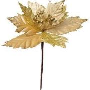 Clayre & Eef Kunstplant Kerstster Ø 21x25 cm Goudkleurig Kunststof