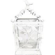 Clayre & Eef Lantaarn 20x20x35 cm Wit Metaal