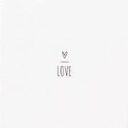 Clayre & Eef Servetten Papier Set van 20 33x33 cm Wit Papier Harten