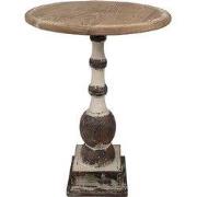 Clayre & Eef Bijzettafel Ø 62x81 cm Bruin Hout