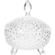 Clayre & Eef Voorraadpot Ø 17x19 cm Transparant Glas