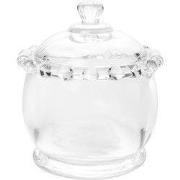 Clayre & Eef Voorraadpot Ø 8x10 cm Transparant Glas