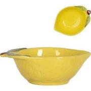 Clayre & Eef Kom Citroen 100 ml Geel Keramiek