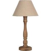 Clayre & Eef Tafellamp Ø 26x50 cm Bruin Hout