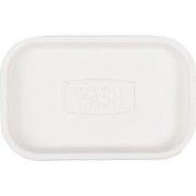 Clayre & Eef Zeepbakje 16x10x3 cm Wit Kunststof