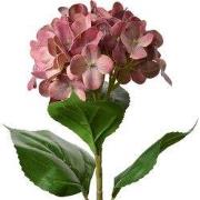 Clayre & Eef Kunstbloem Hortensia 68 cm Roze Kunststof