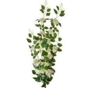 Clayre & Eef Kunstbloem 87 cm Wit Groen Kunststof