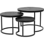 Kick salontafelset Dana - Zwart