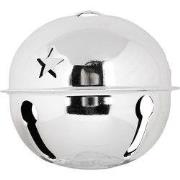 Clayre & Eef Kersthanger Bel Ø 14x12 cm Zilverkleurig Metaal