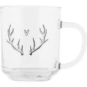 Clayre & Eef Theeglas 200 ml Transparant Glas Gewei