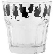 Clayre & Eef Waterglas 200 ml Transparant Glas Katten