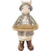 Clayre & Eef Decoratie Beeld Konijn 29 cm Beige Kunststof