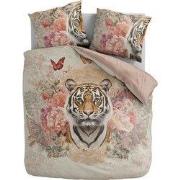 Zydante® Dekbedovertrek Printed 140x200/220cm – Tigress – met 1 Kussen...