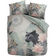 Zydante® Dekbedovertrek Printed 140x200/220cm – Panther Bloom – met 1 ...