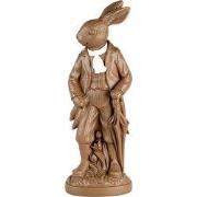 Clayre & Eef Decoratie Beeld Konijn 40 cm Bruin Kunststof