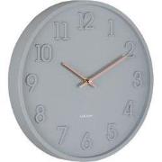 Karlsson - Wandklok Calma - Donkergrijs