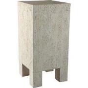 PTMD Bijzettafel Chandar - 38x38x77 cm - Magnesium - Creme