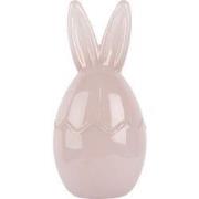 Clayre & Eef Glazen potje Ei Ø 9x17 cm Roze Glas