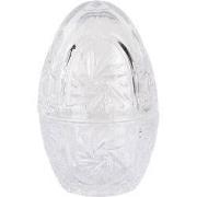 Clayre & Eef Glazen potje Ei Ø 8x12 cm Transparant Glas