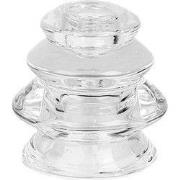 Clayre & Eef Kandelaar Ø 8x7 cm Transparant Glas