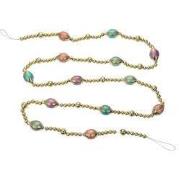 Clayre & Eef Decoratie Kerstslinger Ø 2x180 cm Goudkleurig Metaal