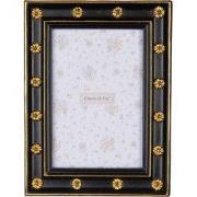 Clayre & Eef Fotolijst 10x15 cm Zwart Goudkleurig Kunststof