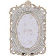 Clayre & Eef Fotolijst 10x15 cm Grijs Goudkleurig Kunststof