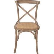 Clayre & Eef Eetkamerstoel 44x42x88 cm Bruin Hout