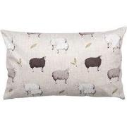 Clayre & Eef Kussenhoes 30x50 cm Beige Polyester Schaap